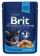 Brit Premium Saszetka dla kociąt Kitten Chicken 100g - Kurczak