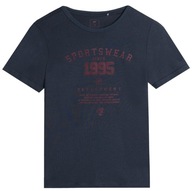 T-SHIRT CHŁOPIĘCY 4F KOSZULKA BAWEŁNA TTSHM0804 164