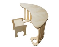 Hojdačka drevená pre deti pevná Montessori M Skladacia Kancelária Stôl Stolička