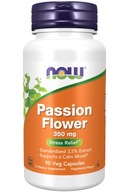 Passion Flower 350mg 90 kapsułek NOW Foods