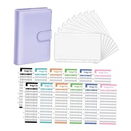 PU kožený blok na notebook a 6 farieb fialovej