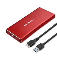 QOLTEC Obudowa Kieszeń Dysk M2 SSD SATA NGFF USB 30