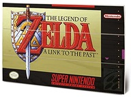Umelecká tlač na drevo Super Nintendo The Legend of Zelda