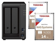 Synology DS723+ 4GB ECC s dvoma 14TB diskami