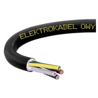 Przewód kabel warsztatowy OWY 4x1mm2 H05VV-F linka czarny ELEKTROKABEL