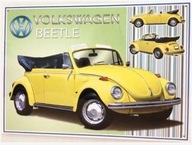 FIND3D Metal Tac Signs – Kovový štít – VOLKSWAGEN Beetle Cabrio