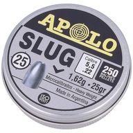 Śrut Apolo Slug 25 grain 5,5 mm - 250 szt. Diabolo ciężki