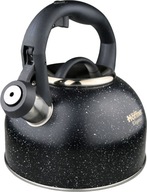 ACÉL VÍZFORRALÓ MÁRVÁNY SÍPPAL 2,5L HOFFNER ELEGANCE