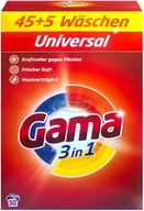 Vizir Gama Proszek do Prania 3-w-1 Uniwersalny 3 kg (50 prań) (DE)