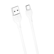 XO kabel do telefonu USB -USB-C 2m 2.1A biały wytrzymały elastyczny silikon