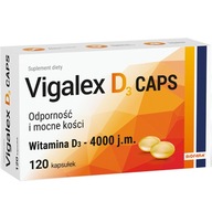 Vigalex D3 Kapsułki 4000 j.m. Witaminy D 120 Sztuk