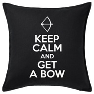 KEEP CALM AND GET A BOW poduszka 50x50 prezent