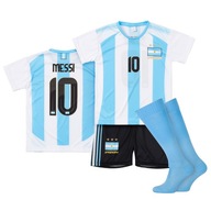 Komplet / futbalové oblečenie + gamaše MESSI ARGENTINA 10 veľ. 134