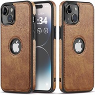 ETUI CASE PREMIUM EKO-SKÓRA DO IPHONE 14 PLUS - BROWN