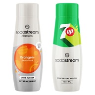 Sirupy SodaStream Orange Zero Pomaranč bez cukru + Koncentrát 7UP