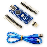 NANO 3.0 V3 ATMEGA328 16 MHz CH340 zgodny z Arduino + kabel USB + piny