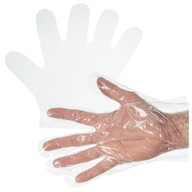 Rękawiczki foliowe HDPE jednorazowe M rękawice ZRYWKI 100 szt