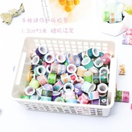 (10 Pieces/Lot) 1.2cm*3M Mini Cartoon Washi Tape DIY Decoration Paper