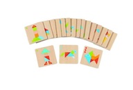 GOKI - Gra drewniana Kolorowy Tangram - 56316