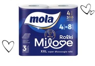 Toaletný papier MOLA MILOVE XXL 4 ROLKY 3 Vrstvy Mäkký Odolný