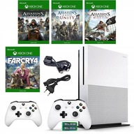 KONSOLA XBOX ONE S 1TB 2xPAD +4xGRA KOMPLET| NAPĘD