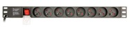 GEMBIRD LISTWA ZASILAJĄCA RACK 19'' PDU EG-PDU-014-F 1U, 16A, 8X FRANCUSKIE