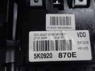 VW GOLF VI 6 dials dials 2.0 TDI CBD 5K0920870E