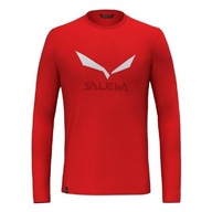 Salewa Solidlogo Dry Long Sleeve Tee Men, Flame,