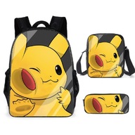 Plecak piórnik tornister zestaw szkolny dla dzieci Monster & Pikachu