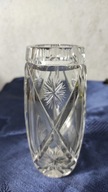 kryształowy wazon wazonik grawerowany PRL