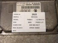 Skoda Fabia and computer, control unit 03E906033F 5WP4012605