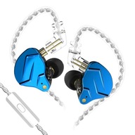 Słuchawki przewodowe dokanałowe KZ ZSN PRO X niebieskie z mikrofonem