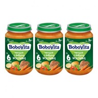 Bobovita Obiadek Warzywa delikatna wołowina 3x190g