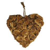 Drevené srdce svadobný prívesok rustikálny na Deň matiek 41 cm