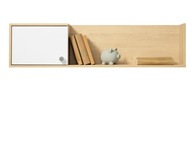 meble półka z szafką zamykana wisząca na ścianę nad biurko komodę Step 10