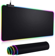 GAMINGOWA PODKŁADKA POD MYSZ PODŚWIETLANA LED RGB