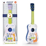 GITARA UKULELE PLASTIKOWA DLA DZIECI 60cm 4 STRUNY