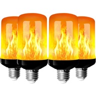 4KS Dekoratívna žiarovka E27 Ohnivý efekt plameňa