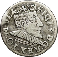 Zygmunt III Waza, Trojak 1592, Poznań, 9Z z lewej, st. 3