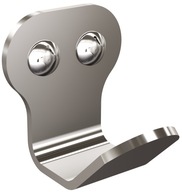 Kúpeľňový vešiak 1-háčikový na hmoždinky z leštenej nerezovej ocele