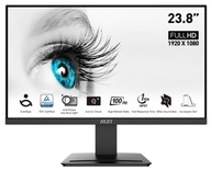 Monitor 23,8" MSI PRO MP2412 FHD VA 100Hz 4ms HDMI DP VESA 75x75mm