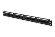 Digitus Patch Panel DN-91624U Čierny, 48,2 x 4,4 x 10,9 cm, Kategória: CAT 6;