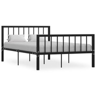 Rám postele čierny kovový 120x200 cm