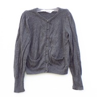 Sweter Sweterek szary DZIEWCZĘCY Guziki Długi H&M roz. 98-104 cm A2618