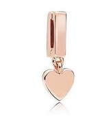 Charms REFLEXIONS medál ROSE szív RÓZSASZÍN ARANY