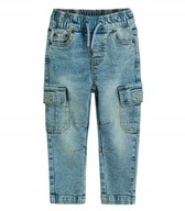 COOL CLUB Spodnie chłopięce jeansowe kieszenie r. 92
