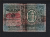 BANKOVKA Rakúsko-Maďarsko – 100 korún – rok 1912