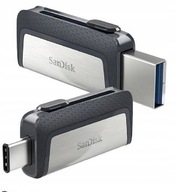 Pendrive SanDisk Ultra Dual Drive 64 GB, USB 3.1 typ C stříbrný