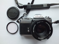 Minolta XD7 + Minolta MD Rokkor 50 mm 1:1.7 - sprawna