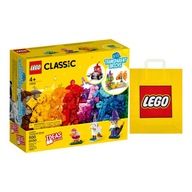 LEGO CLASSIC č. 11013 - Kreatívne priehľadné kocky + Taška LEGO
